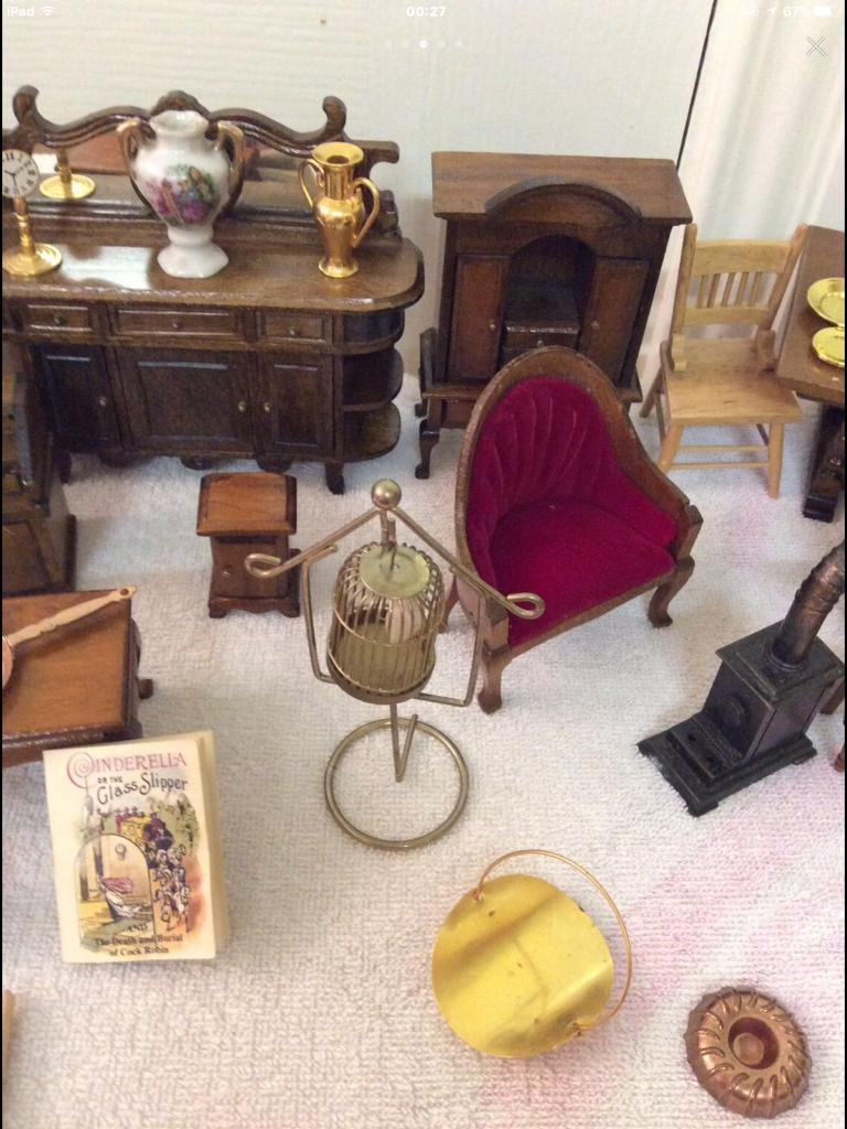 antique dolls house furniture